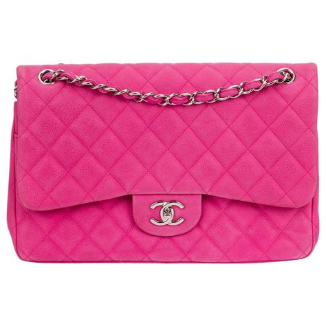 chanel hot pink bag|pink chanel bag price.